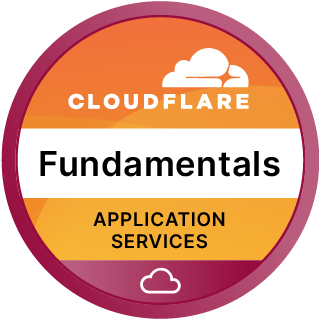 Cloudflare Application Security Essentials certificate badge